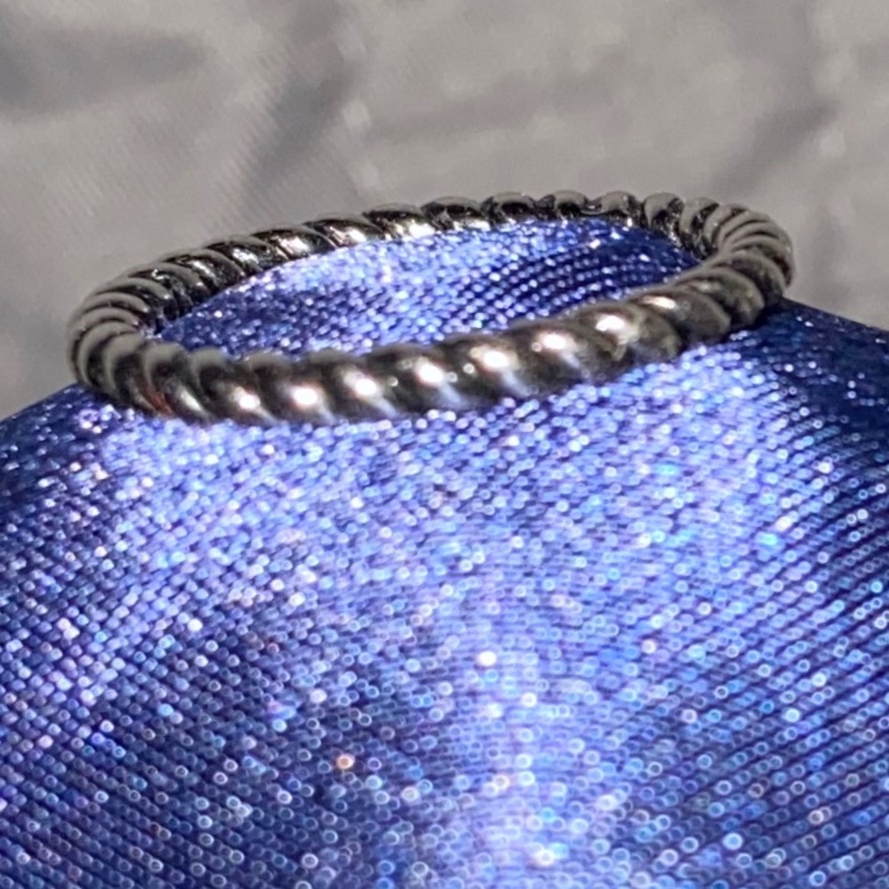 Stackable Rope Ring 0.925 Sterling Silver